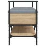 vidaXL Banc à chaussures chêne sonoma 85 5x42x57 5 cm bois ingénierie