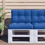 vidaXL Coussin de palette bleu royal 60x40x12 cm tissu