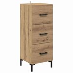 vidaXL Haut Armoire avec tiroir Chêne artisanal 34 5 x 34 x 180 cm