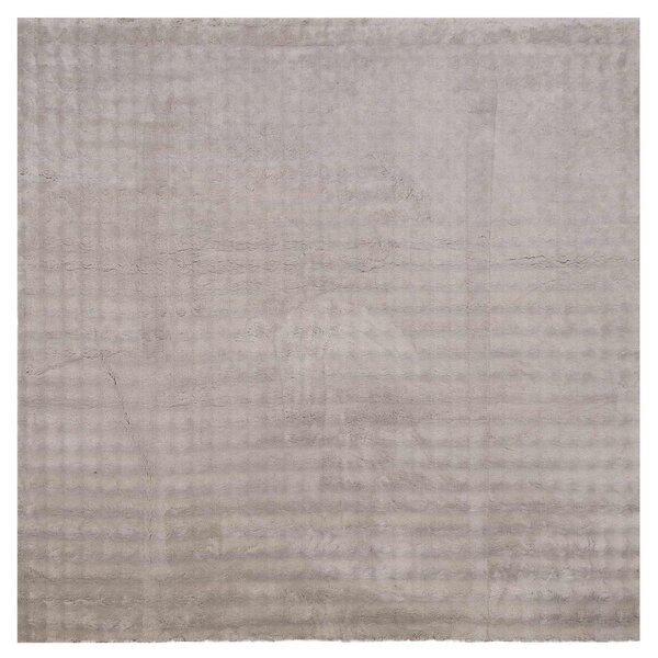 vidaXL Tapis de surface Carré HUARTE Sable 200 x 200 cm Polyester
