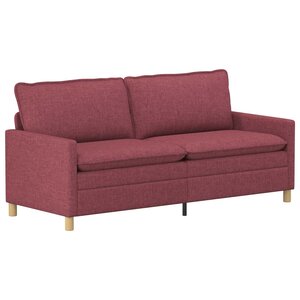 vidaXL Canapé Bordeaux 196 x 81 x 87 5 cm Tissu