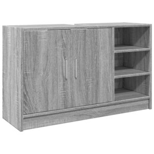 vidaXL Armoire d'évier sonoma gris 90x29x55 cm bois d'ingénierie