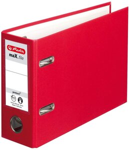 Classeur à levier PP maX.file protect A5 à l'italienne dos de 75 mm Noir HERLITZ