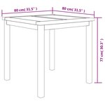 vidaXL Ensemble à manger de jardin 3 Pièces Bois de teck massif