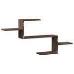 vidaXL Étagère murale chêne marron 104x15x49 cm bois d'ingénierie