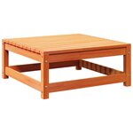 vidaXL Salon de jardin 5 Pièces avec coussins cire marron bois pin massif