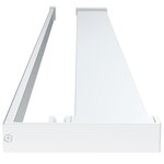 vidaXL Paroi de douche et étagère Chrome 100x195cm Verre ESG&Aluminium