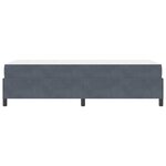 vidaXL Cadre de lit Gris foncé et Blanc 100 x 200 cm Velours