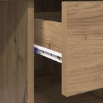 vidaXL Bureau chêne artisanal 90 x 49.5 x 75 cm Bois d'ingénierie