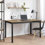 vidaXL Table de salle à manger / Table de repas MÉTAL