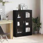 vidaXL Bibliothèque chêne noir 82 5x30 5x115 cm bois d'ingénierie