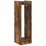 vidaXL Support de Plante 2 pièces Chêne fumé 30 x 30 x 100 cm