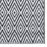 vidaXL Tapis d'extérieur Blanc et noir 120x180 cm PP