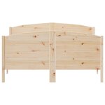 vidaXL Cadre de lit sans matelas 140x200 cm bois massif de pin