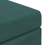 vidaXL Tabouret Vert foncé 41 x 41 x 40 cm Tissu et bois stratifié