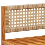 vidaXL Salon de jardin avec coussins 7 Pièces bois massif d'acacia