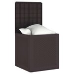 vidaXL Boîte de rangement Marron 55 x 53 x 57 cm Polypropylène