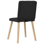 vidaXL Chaises à manger lot de 6 noir tissu