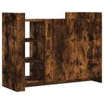 vidaXL Buffet chêne fumé 100x35x75 cm bois d'ingénierie