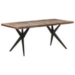 vidaXL Table à manger 180x90x76 cm Bois de récupération massif