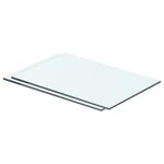 vidaXL Panneaux d'étagère 2 Pièces Verre Transparent 40 x 20 cm