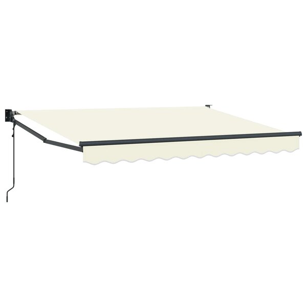 vidaXL Auvent rétractable électrique Crème 3 5 x 2 m