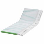 vidaXL Coussins de Matelas Blanc et vert 80 x 200 cm