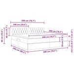 vidaXL Lit avec rangement et matelas avec matelas Bleu 200 x 200 cm