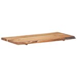 vidaXL Dessus de table Bois d'acacia massif 118x(50-60)x3 8 cm