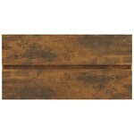 vidaXL Armoire de lavabo Chêne fumé 90x38 5x45 cm Bois d'ingénierie