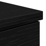 Bureau vidaXL Noir Chêne 140x49x76 cm Bois d'ingénierie