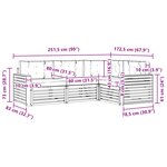 vidaXL Ensemble de canapés d'extérieur 4 pc Naturel et Beige