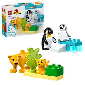 Lego 10442 - Duplo Familles d'animaux sauvages : pingouins et lions