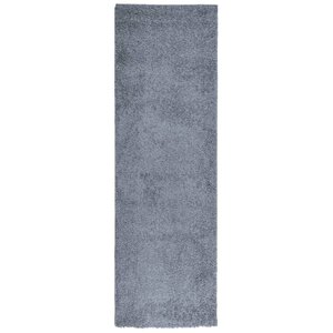 vidaXL Tapis shaggy PAMPLONA poils longs moderne bleu 80x250 cm