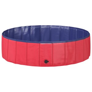 vidaXL Piscine pour enfants Rouge et bleu Ø 120 x 30 cm