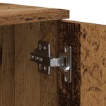 vidaXL Cadre de lit de rangement Bois ancien 90x190 cm