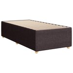 vidaXL Cadre de lit sans matelas marron foncé 90x200 cm tissu