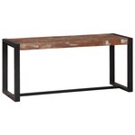 vidaXL Banc Multicolore 100x35x45 cm en Bois Massif Récupéré