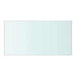 vidaXL Panneaux d'étagère 2 Pièces Verre Transparent 40 x 20 cm