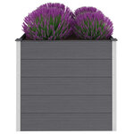 vidaXL Lit surélevé de jardin WPC 100x100x91 cm Gris