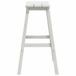 vidaXL Tabouret de bar 2 Pièces Blanc 52 x 43 x 73.5cm Plastique