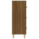 vidaXL Buffet Chêne marron 70x34x90 cm Bois d'ingénierie