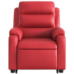 vidaXL Fauteuil inclinable Rouge Similicuir