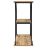 vidaXL Table console avec étagère chêne artisanal 101 x 35 x 80.5 cm