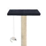 vidaXL Arbre à chat avec griffoirs en sisal 95 cm Bleu foncé