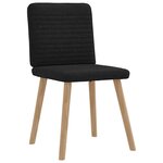 vidaXL Chaises à manger lot de 6 noir tissu