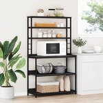 vidaXL Étagère de cuisine Chêne noir 100 x 40 x 168 cm