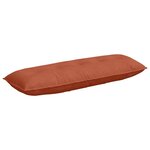 vidaXL Coussin de Dos Rouge orange 140 x 50 cm Tissu en velours côtelé