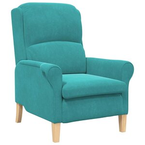 vidaXL fauteuil Turquoise 76 x 94 x 102 cm Velours