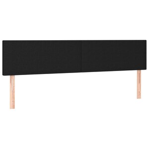 vidaXL Têtes de lit 2 Pièces Noir 90x5x78/88 cm Tissu